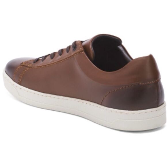 Bruno Magli Brown Leather Oxfords Sophisticated Design - Picture 9 of 10